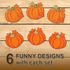 Festive Pumpkin Wooden Coaster