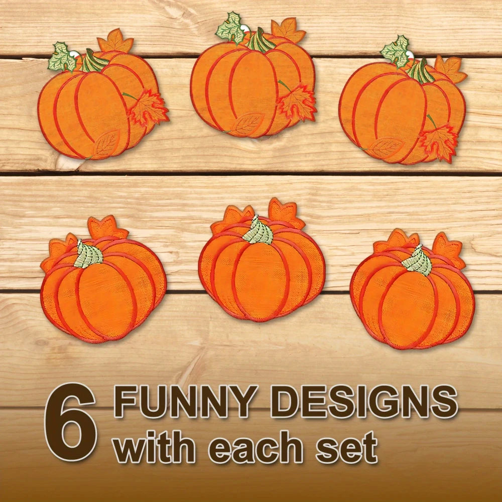 Festive Pumpkin Wooden Coaster