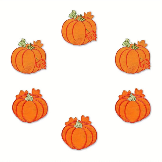 Festive Pumpkin Wooden Coaster