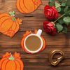 Festive Pumpkin Wooden Coaster