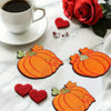 Festive Pumpkin Wooden Coaster