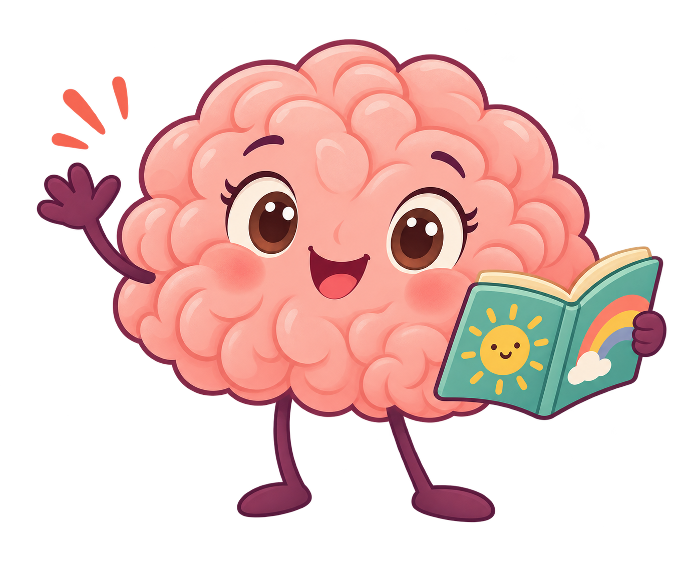 Friendly Melius brain mascot